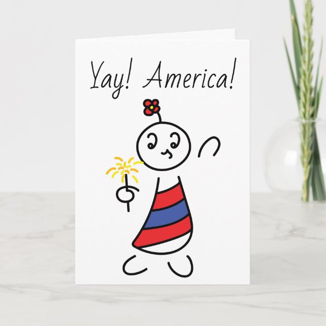Yay! Amerika! Karte (Vorderseite)