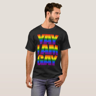 Yay bin ich homosexueller Gay Pride 2019 des T-Shirt