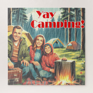 Yay Camping im Regen Puzzle