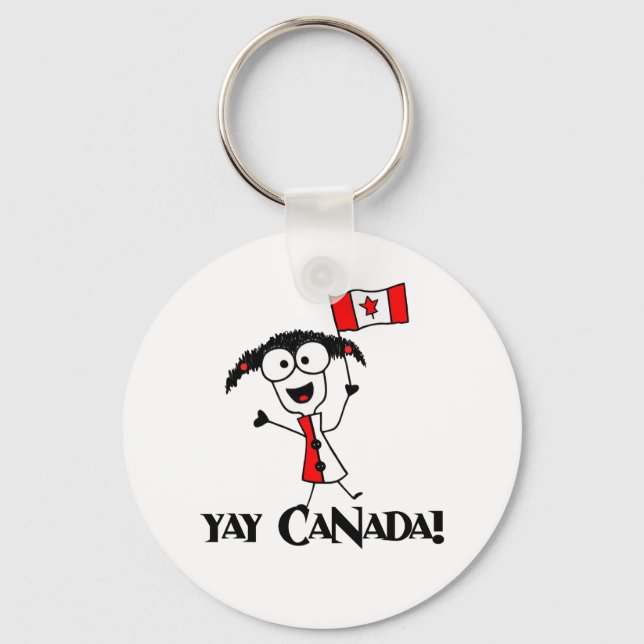 Yay Canada! Schlüsselanhänger (Vorderseite)