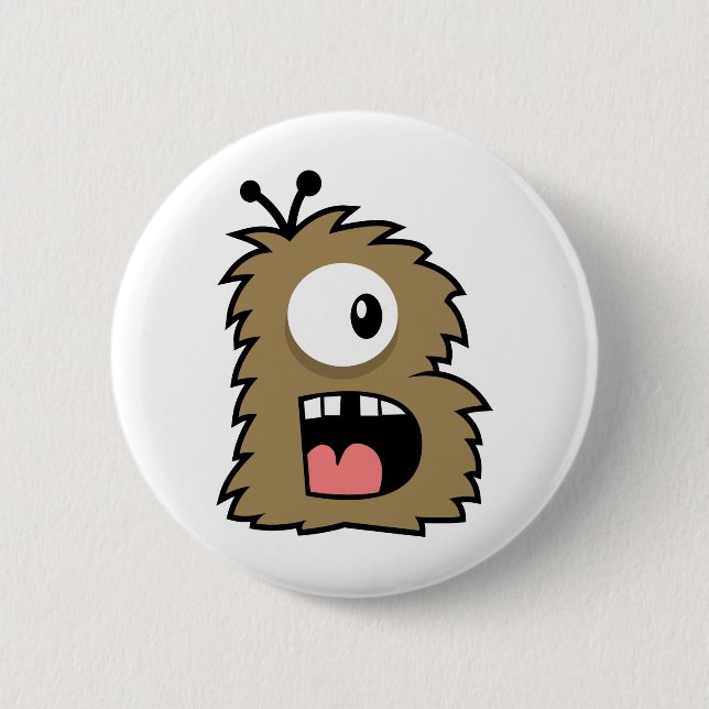 Yay für Farbmonster-Alphabet Button (Vorderseite)