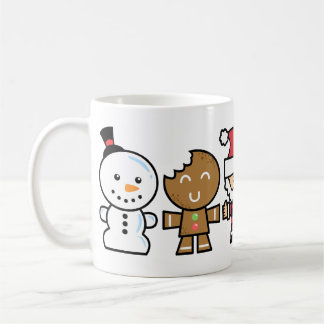 Yay für Weihnachtscharaktere der Farbefünf Tasse