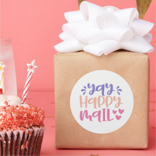 Yay Happy Mail - Aufkleber für kleine Unternehmen