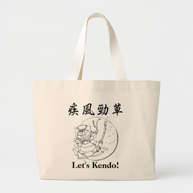 Yay Kendo! Riesige Taschen-Tasche ShippuKeiso Jumbo Stoffbeutel (Vorne)