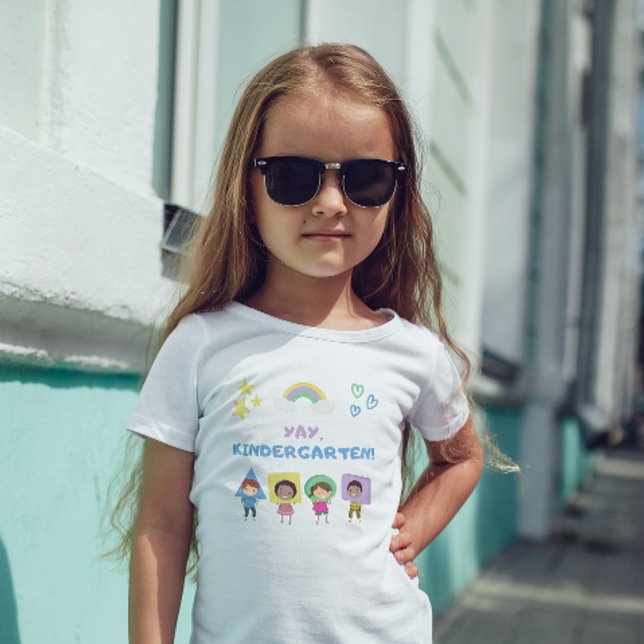 Yay Kindergarten! Niedliche Kinder geschlechtsneut Kleinkind T-shirt (Von Creator hochgeladen)