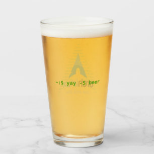 ~: $ yay - s-Bier (offizielles Logo w/Fetch) Glas