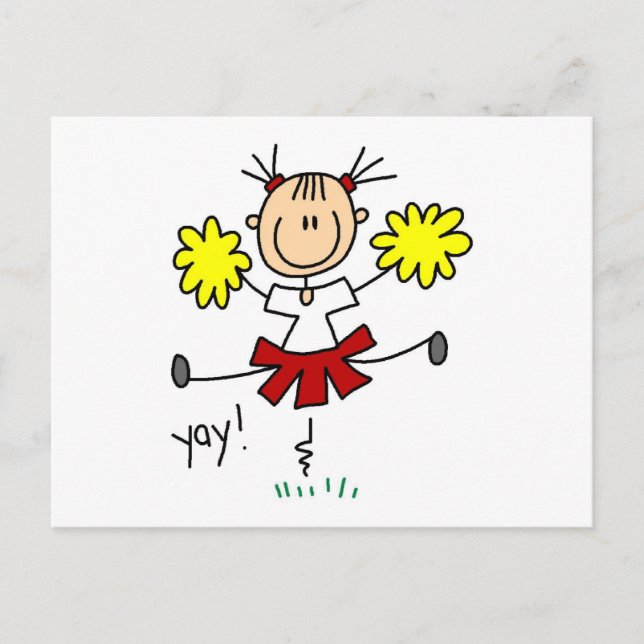 Yay Team freut sich über Tshirts und Geschenke Postkarte (Vorderseite)