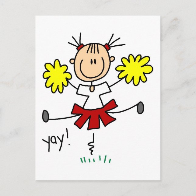 Yay Team freut sich über Tshirts und Geschenke Postkarte (Vorderseite)