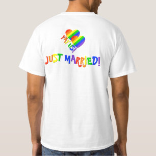 YAY US! Gay Couples Prix Just Married T Shirt