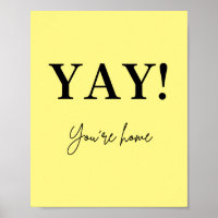 yay you are Zuhause sign