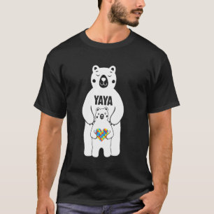 Yaya Bär Autismus-Bewusstsein Liebe Unterstützung  T-Shirt