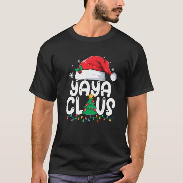 Yaya Claus Matching Group Xmas Weihnachten Weihnac T-Shirt (Vorderseite)