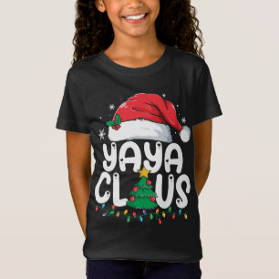 Yaya Claus Matching Xmas Familie Weihnachten Pajam T-Shirt