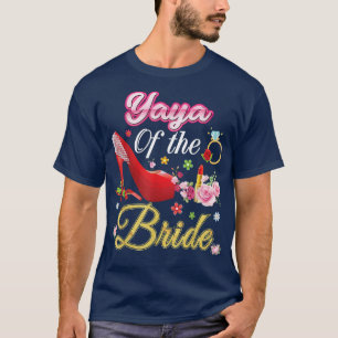 Yaya der Bride Happy Wedding Blume Pink Shoe T-Shirt