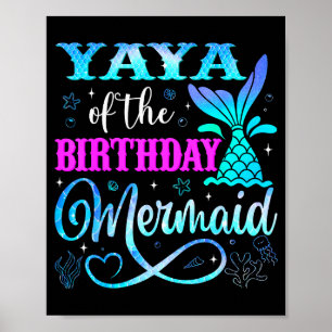 Yaya der Geburtstags-Meerjungfrau-Familien-Matchin Poster