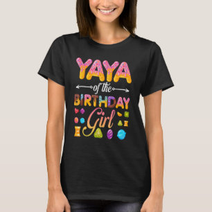 Yaya der Geburtstagsmädchen Donut Geburtstagsparty T-Shirt