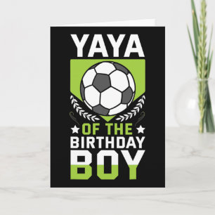 Yaya des Geburtstags-Soccer-Spielers Bday-Team P Karte