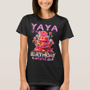 Yaya des Geburtstagsmädchens süße Candy-Matching T-Shirt