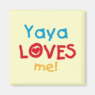 Yaya Lieben ich T-Shirts und Geschenke Magnet