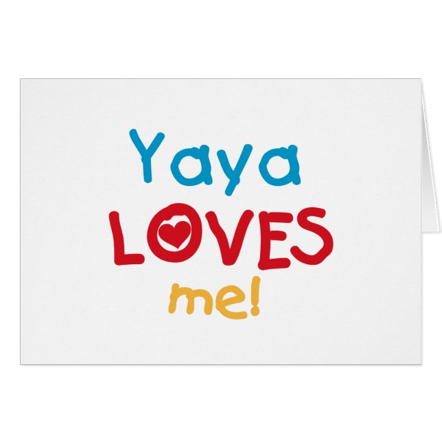 Yaya Lieben Me Hemden und Geschenke (Vorderseite (Horizontal))