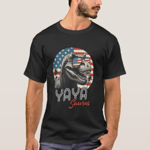 Yaya Saurus Yaya Dinosaur Geburtstag Familie Passe T-Shirt