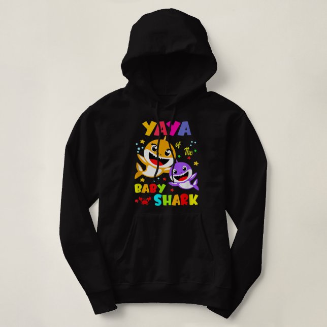 Yaya Shark Yaya Shark Family Mother Day Hoodie (Design vorne)