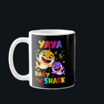Yaya Shark Yaya Shark Family Mother Day Kaffeetasse<br><div class="desc">Yaya Shark Yaya Shark Family Mother Day</div>