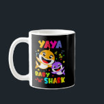 Yaya Shark Yaya Shark Family Mother Day Kaffeetasse<br><div class="desc">Yaya Shark Yaya Shark Family Mother Day</div>