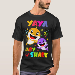 Yaya Shark Yaya Shark Family Mother Day T-Shirt