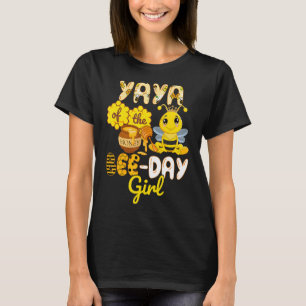 Yaya the Bee Day Girl Bee Birthday Party T-Shirt