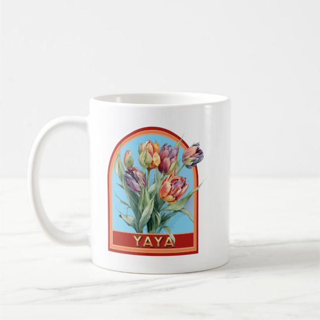 Yaya Vintag Floral Großmutter Kaffeetasse (Links)
