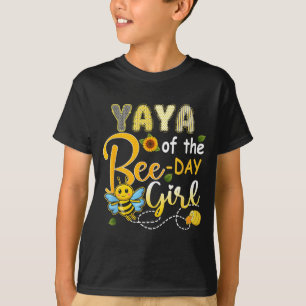 Yaya vom Bee-Day Mädchen Lustige Biene zum Geburts T-Shirt