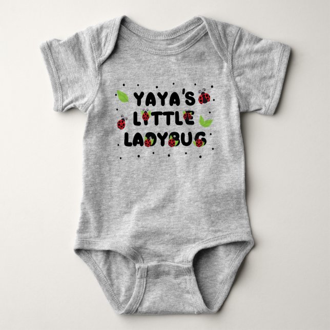 Yayas Kleine Ladybug - Niedlich Baby Strampler (Vorderseite)