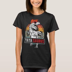 Yayasaurus Rex Dinosaur Familie Yaya Saurus Mütter T-Shirt