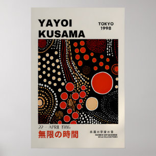 Yayoi Kusama Druck - Abstrakter Yayoi Kusama Poste Poster
