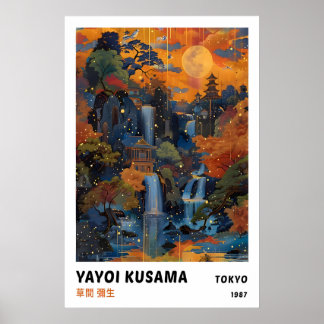 Yayoi Kusama Druck, Moderner Kunstdruck, Maximalis Poster
