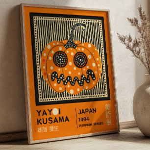 Yayoi Kusama Halloween-Kürbis-Ausstellung Poster