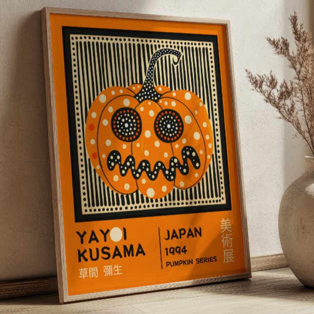 Yayoi Kusama Halloween Pumpkin Exhibition  Poster (Von Creator hochgeladen)