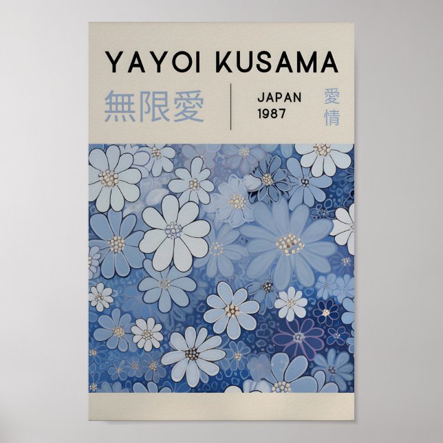 Yayoi Kusama Inspiriert Abstrakte Kunst Poster (Vorne)