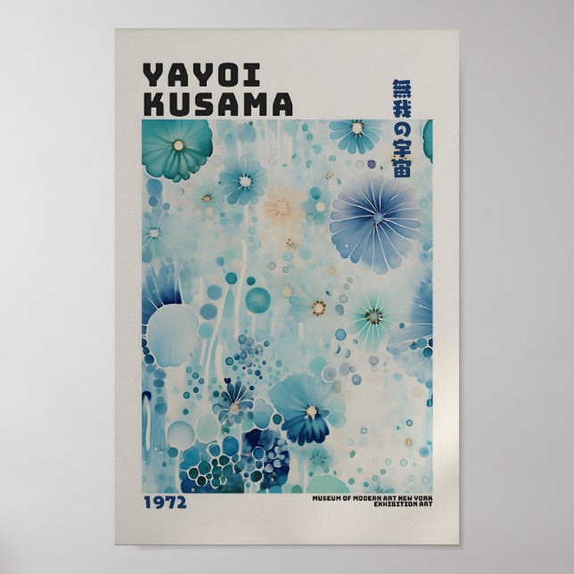 Yayoi Kusama Inspiriert Abstrakte Kunst Poster (Vorne)