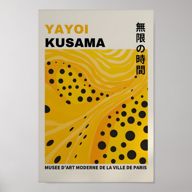 Yayoi Kusama Inspiriert Abstrakte Kunst Poster (Vorne)