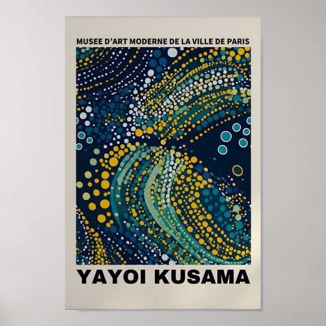 Yayoi Kusama Inspiriert Abstrakte Kunst Poster (Vorne)