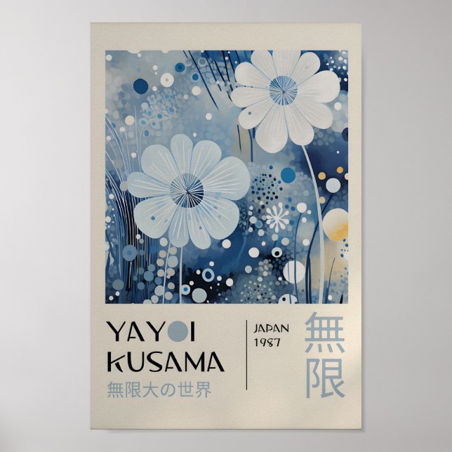 Yayoi Kusama Inspiriert Abstrakte Kunst Poster (Vorne)