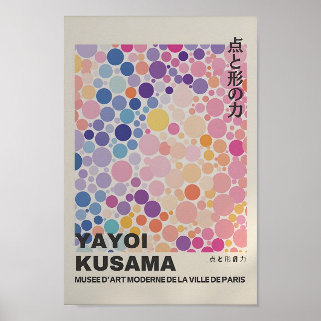 Yayoi Kusama Inspiriert Abstrakte Kunst Poster (Vorne)