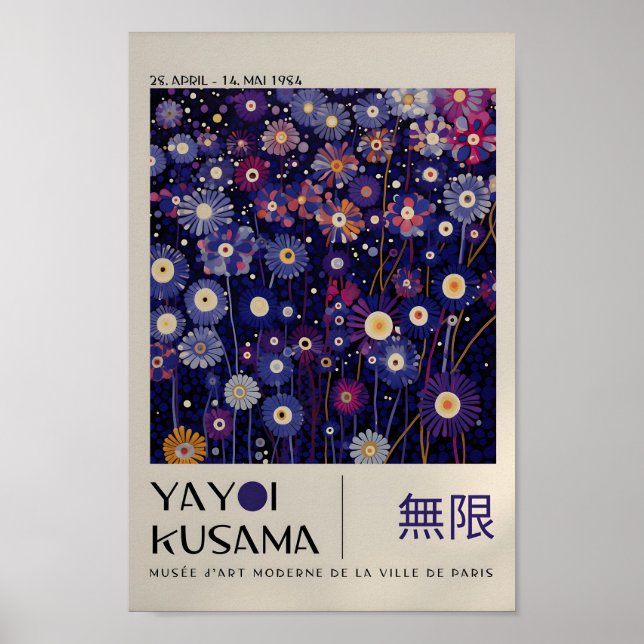 Yayoi Kusama Inspiriert Abstrakte Kunst Poster (Vorne)