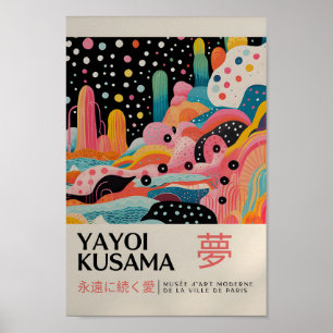 Yayoi Kusama Inspiriert Abstrakte Kunst Poster