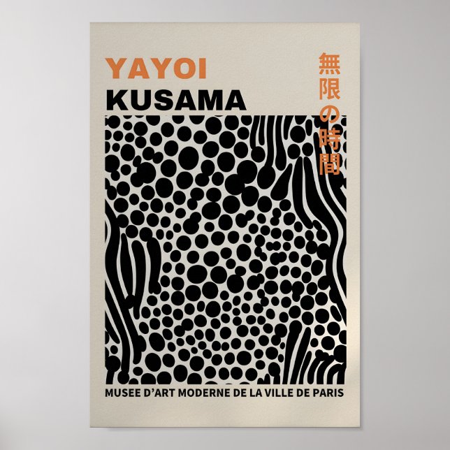 Yayoi Kusama Inspiriert Abstrakte Kunst Poster (Vorne)
