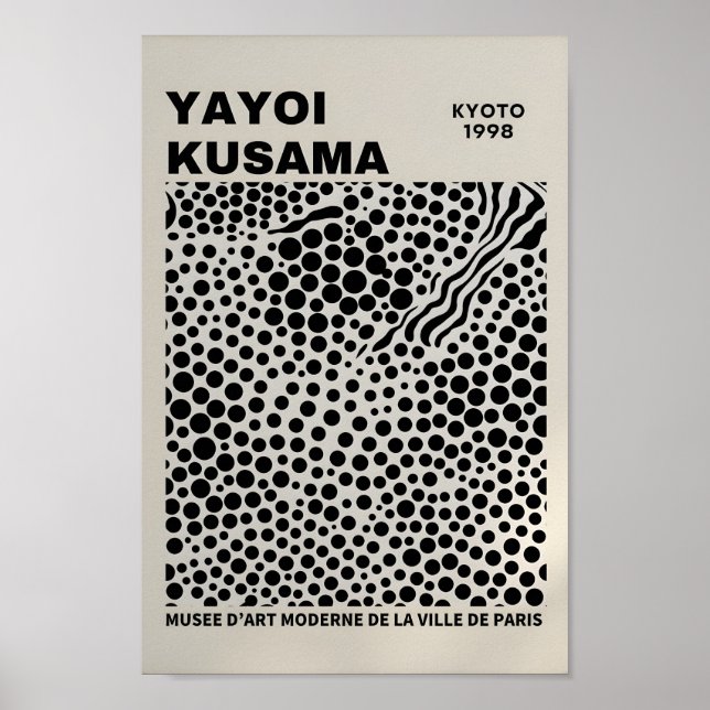 Yayoi Kusama Inspiriert Abstrakte Kunst Poster (Vorne)