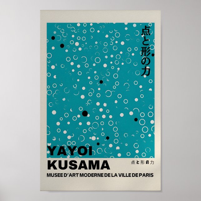 Yayoi Kusama Inspiriert Abstrakte Kunst Poster (Vorne)