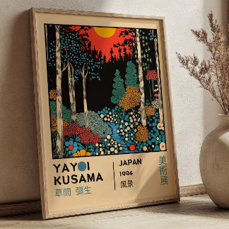 Yayoi Kusama Japanische Landschaftskunst-Ausstellu Poster